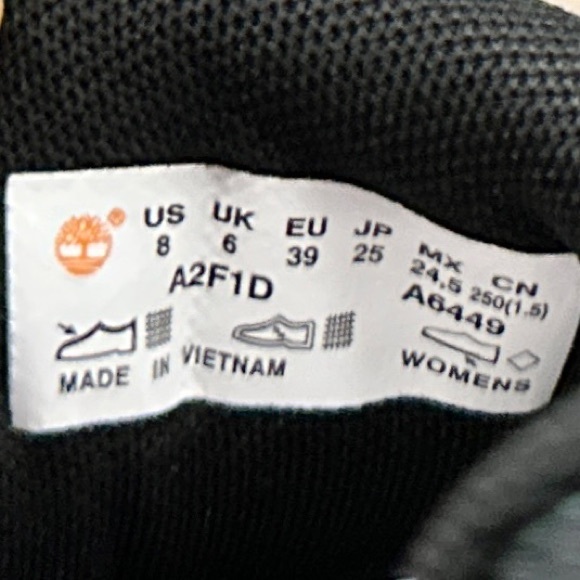 NIB Timberland Garrison Trail Waterproof Mid Hiker Hiking Black Mesh Camo - Picture 13 of 16